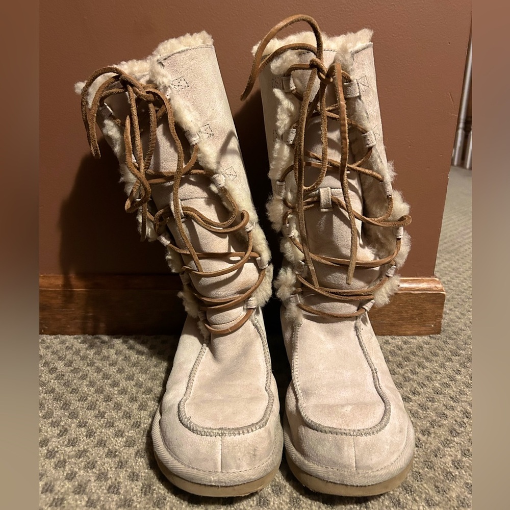 UGG Lace Up Moccasin Boots